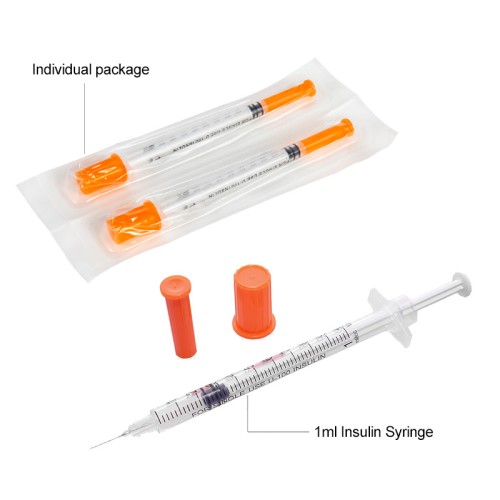 medical grade pp ultra-fine needle stainless steel insulin syringe