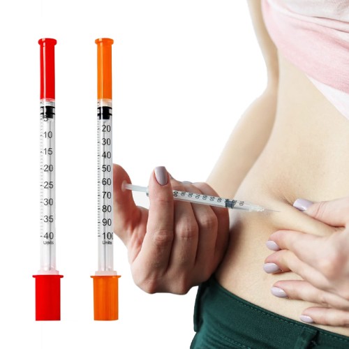 medical grade pp ultra-fine needle stainless steel insulin syringe