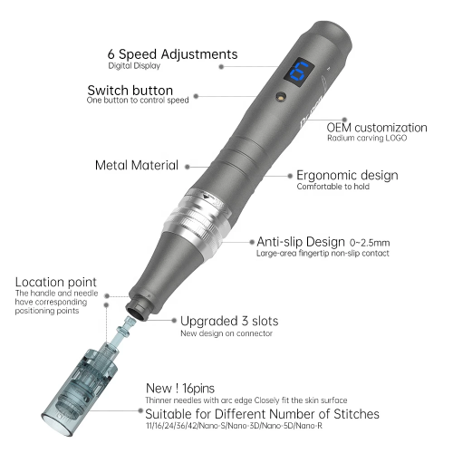 portable home using electrical microneedle M8-C M8-W derma pen