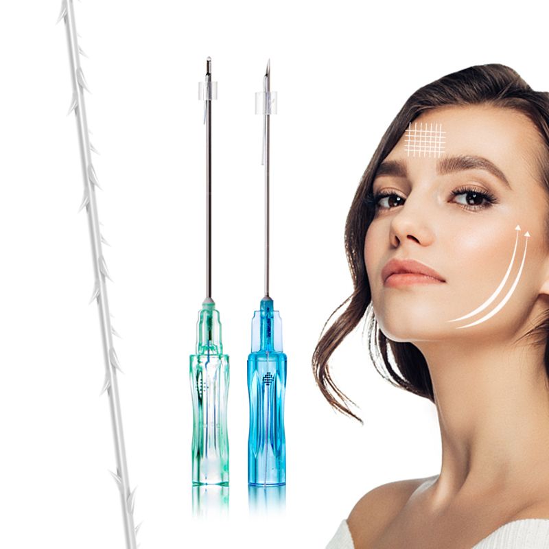 medical absorbable barbed cog 4d plla thread for lifting face