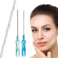 medical absorbable barbed cog 4d plla thread for lifting face