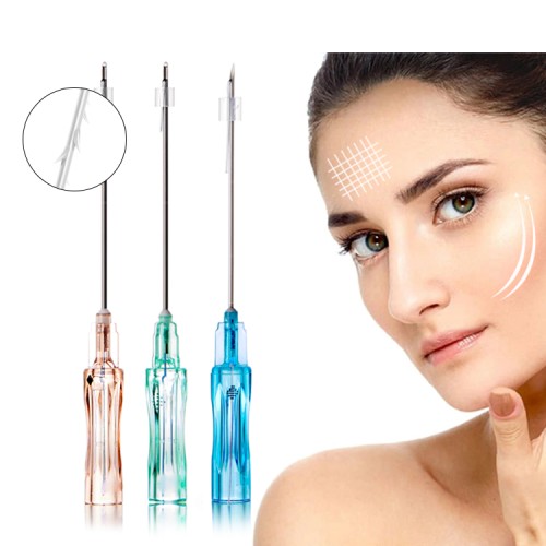 medical absorbable barbed cog 4d plla thread for lifting face